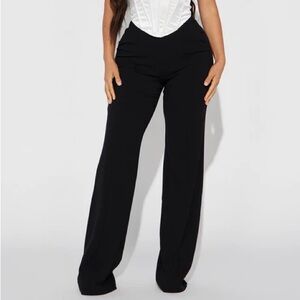 Fashion Nova Posh High Waisted Dressing Pants